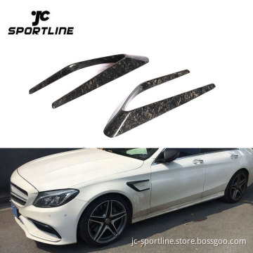 Forged Carbon Fender Scoop Trim for Mercedes-Benz C63 AMG Sedan (2015-2018)